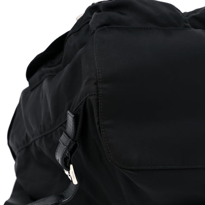 Prada Nylon Vela Medium Backpack Black 7 of 8