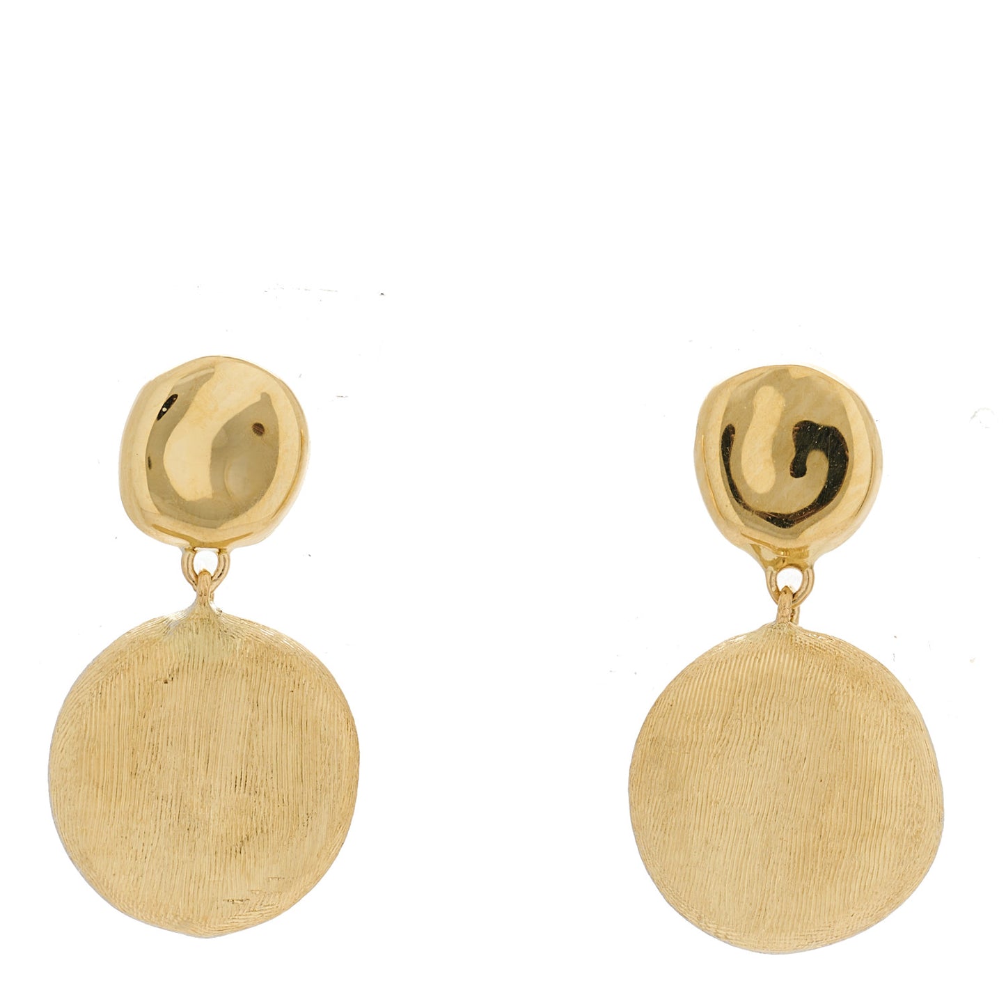 18K Yellow Gold Jaipur Double Drop Earrings