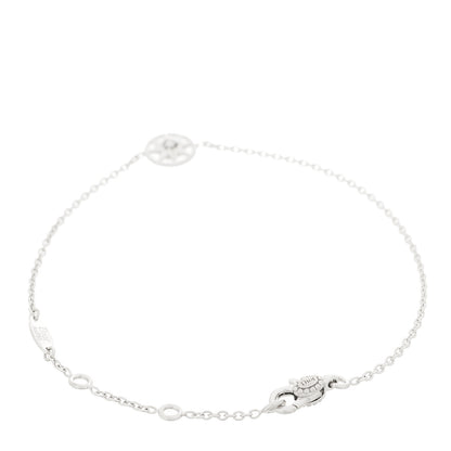 Christian Dior 18K White Gold Diamond XS Rose Des Vents Bracelet 2 of 4