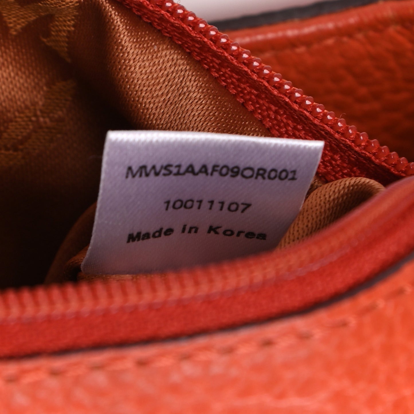 Grained Calfskin Studded Shoulder Bag Orange