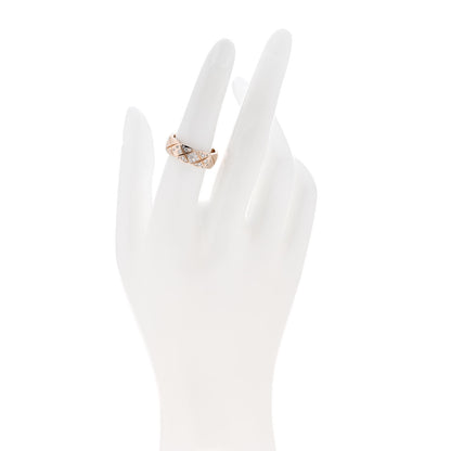 Chanel 18K Beige Gold Diamond Small Coco Crush Ring 53 6.5 2 of 5