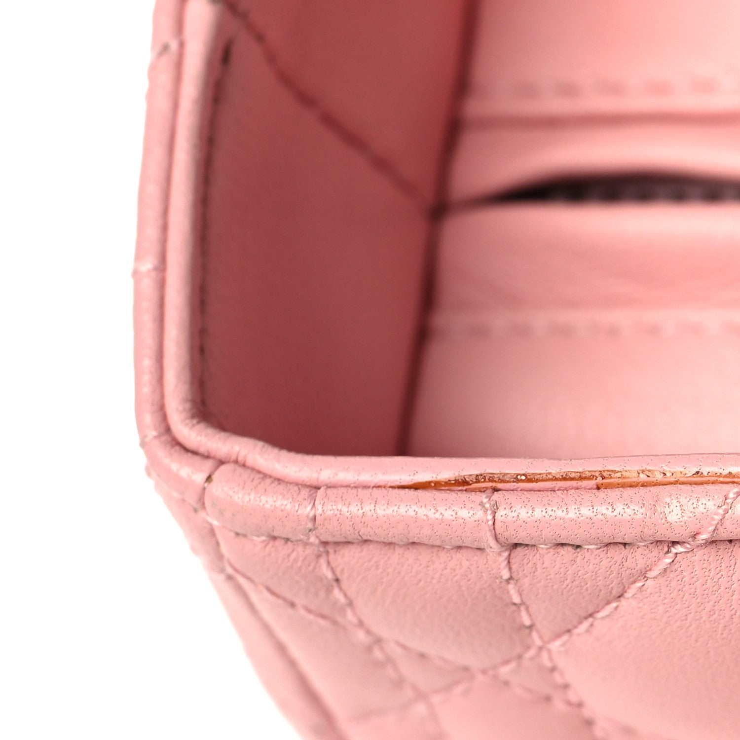 Christian Dior Lambskin Cannage Medium Lady Dior Light Pink 14 of 16