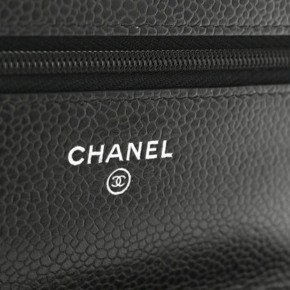 Chanel Caviar Quilted Wallet on Chain WOC Black 6 of 12