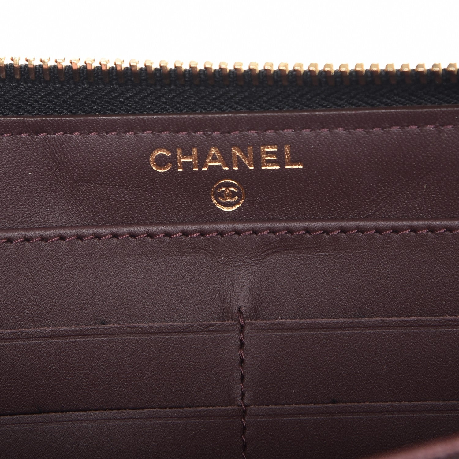 Chanel Caviar Quilted Large Gusset Zip Around Wallet Black 6 of 9