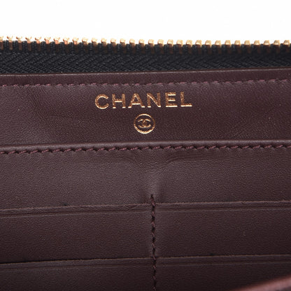 Chanel Caviar Quilted Large Gusset Zip Around Wallet Black 6 of 9