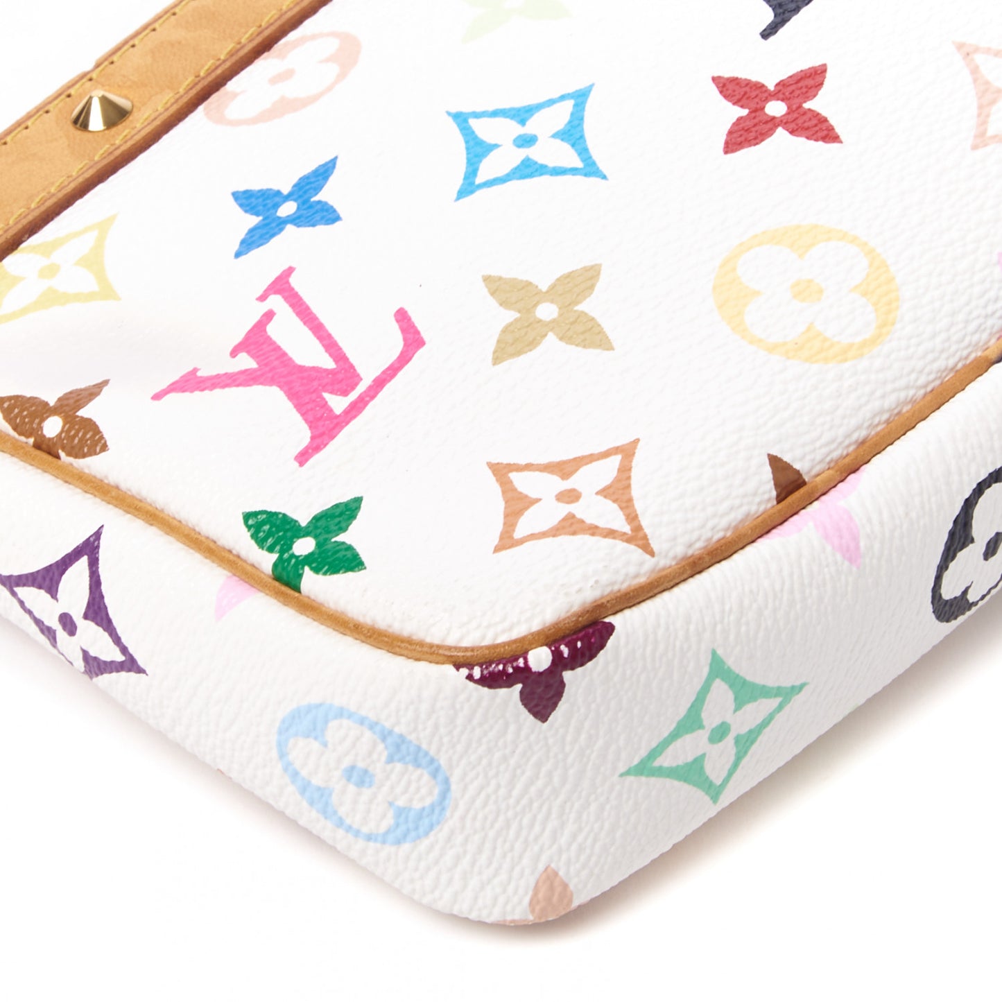 Monogram Multicolor Pochette Accessories White