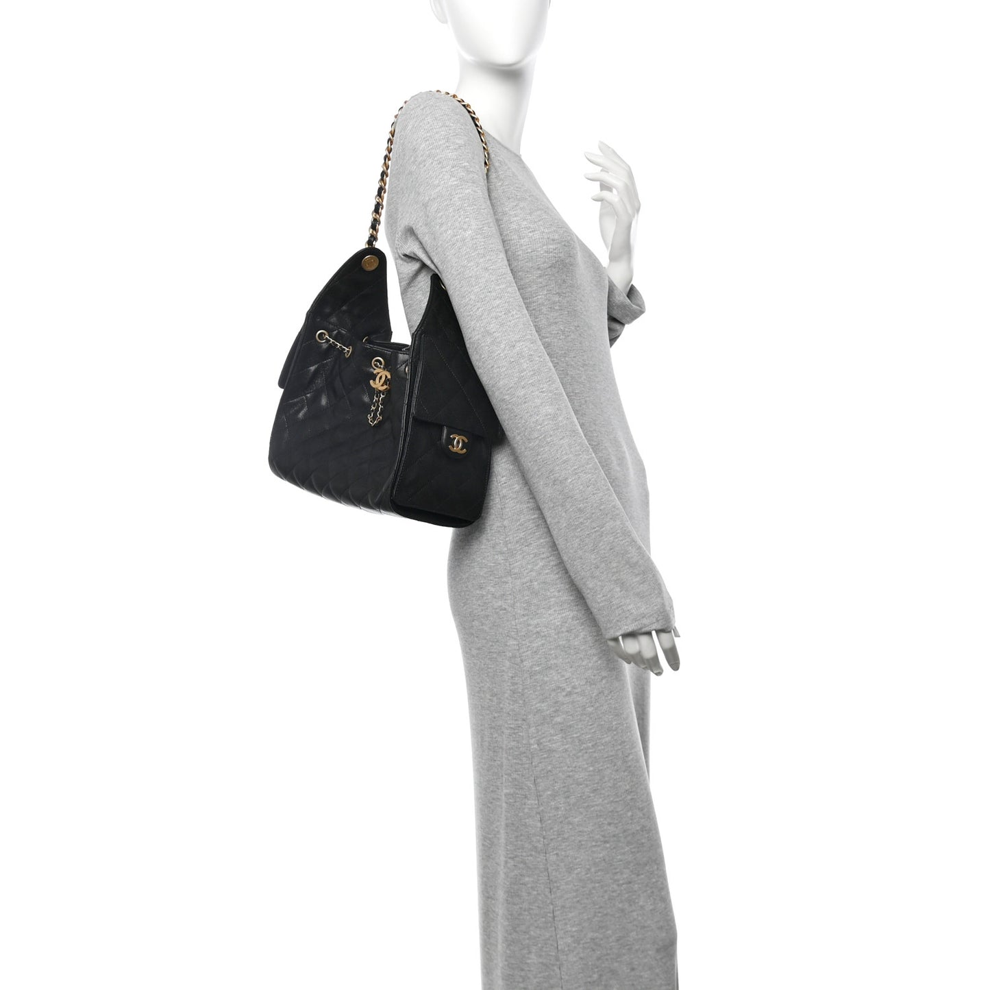 Caviar Quilted Small Chanel 25 Handbag Black