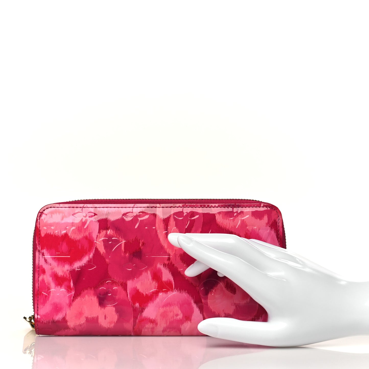 Vernis Ikat Zippy Wallet Rose Indien