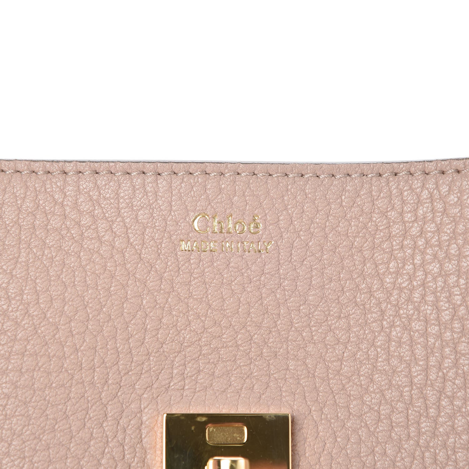 Chloe Grained Lambskin Mini Drew Shoulder Bag Cement Pink 6 of 7