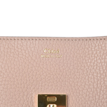 Chloe Grained Lambskin Mini Drew Shoulder Bag Cement Pink 6 of 7