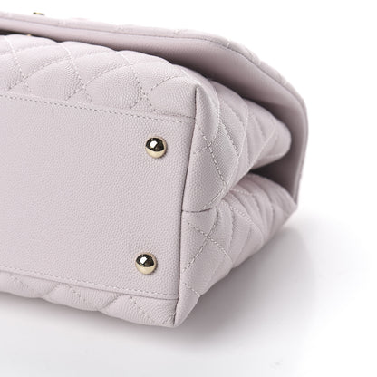 Chanel Caviar Quilted Small Coco Handle Flap Lilas Lilac 9 of 9