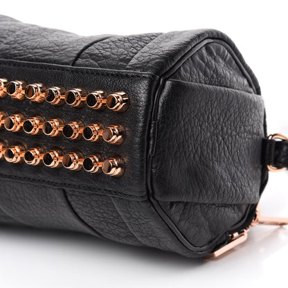Alexander Wang Pebbled Lambskin Mini Rockie Black Rose Gold Hardware 8 of 10