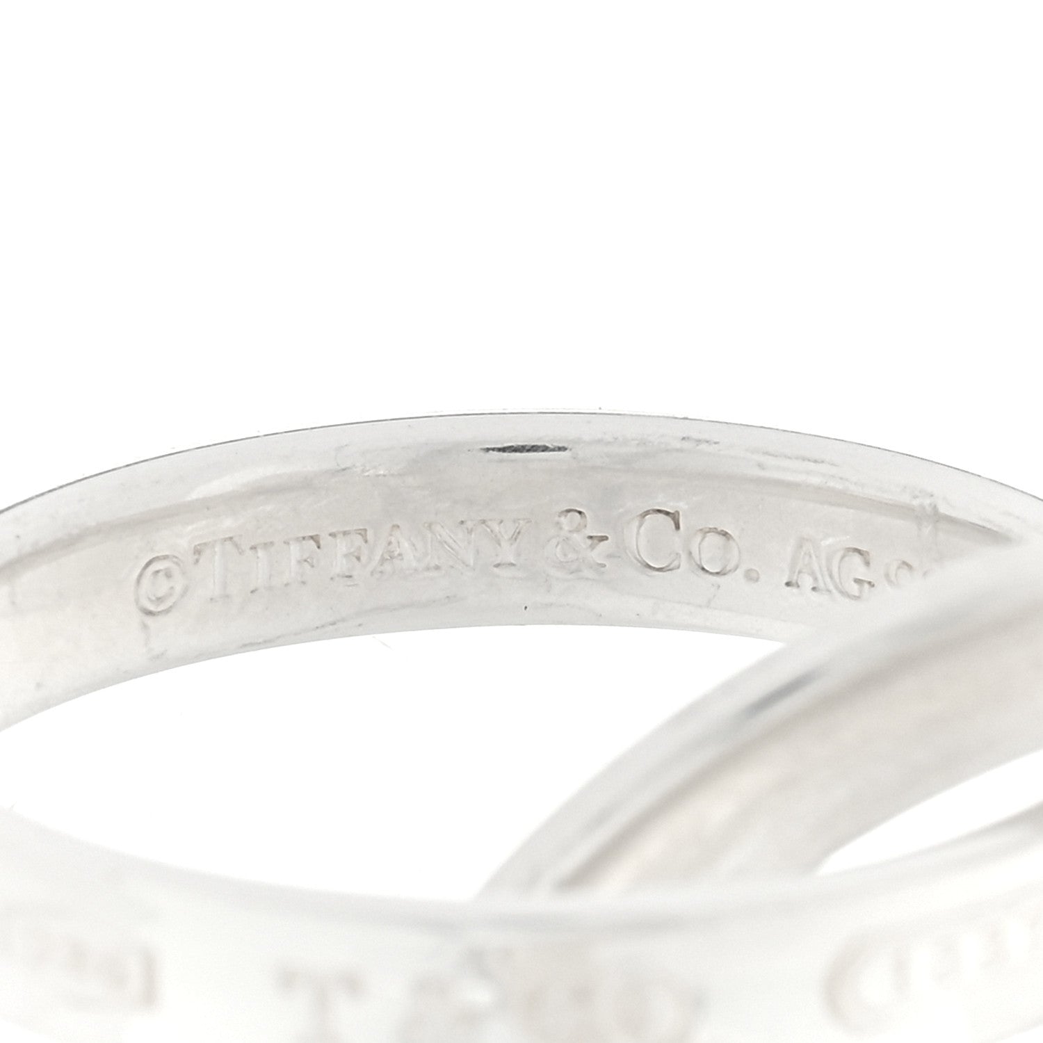 Tiffany Sterling Silver 1837 Interlocking Circles Ring 54 6.75 4 of 4