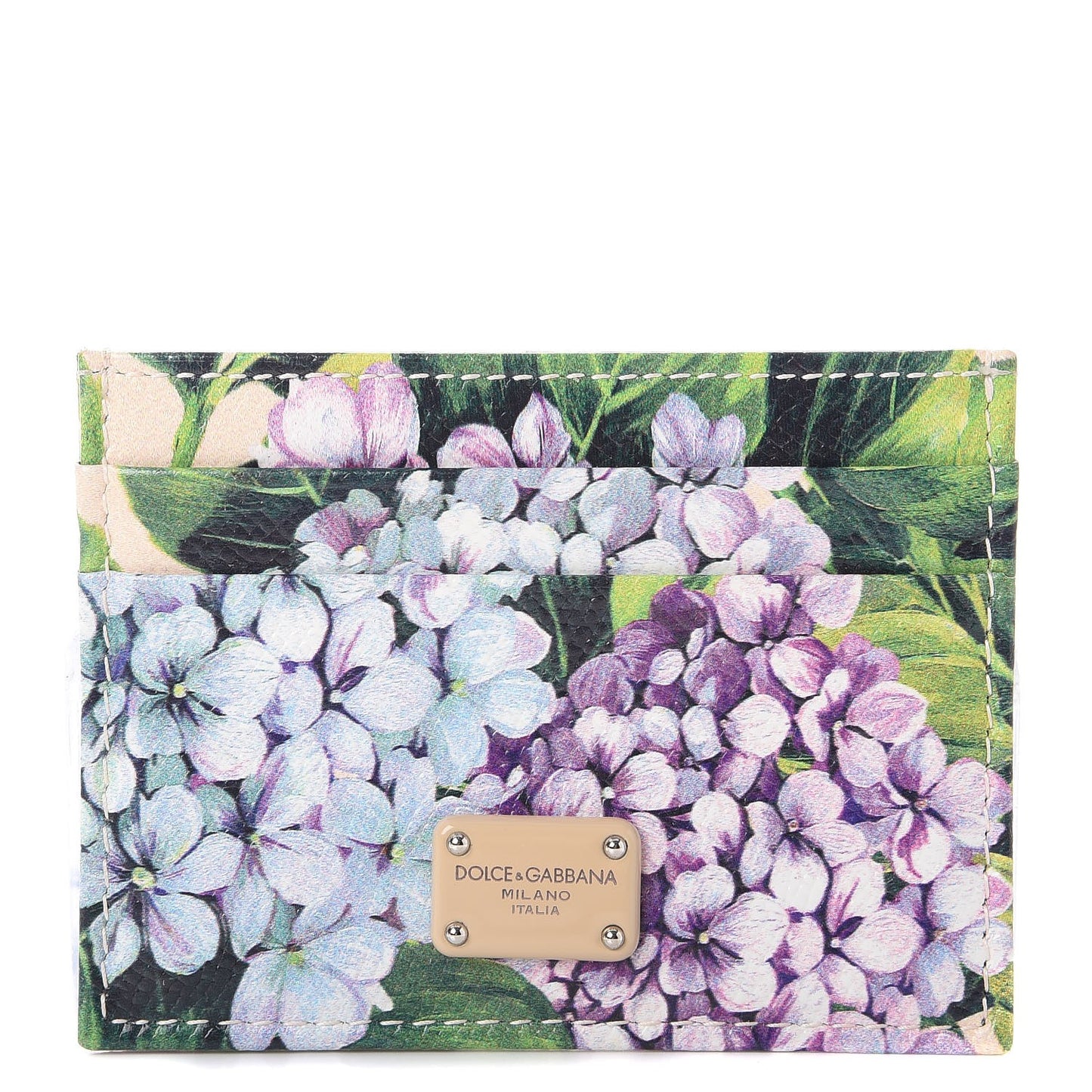 Ortensia Floral Print Card Holder Wallet Multi