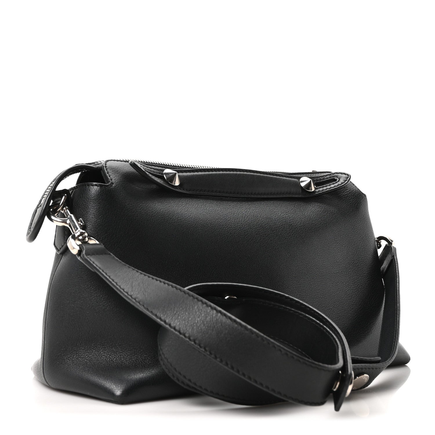 Fendi Vitello Dolce Medium By The Way Boston Bag Black 3 of 10