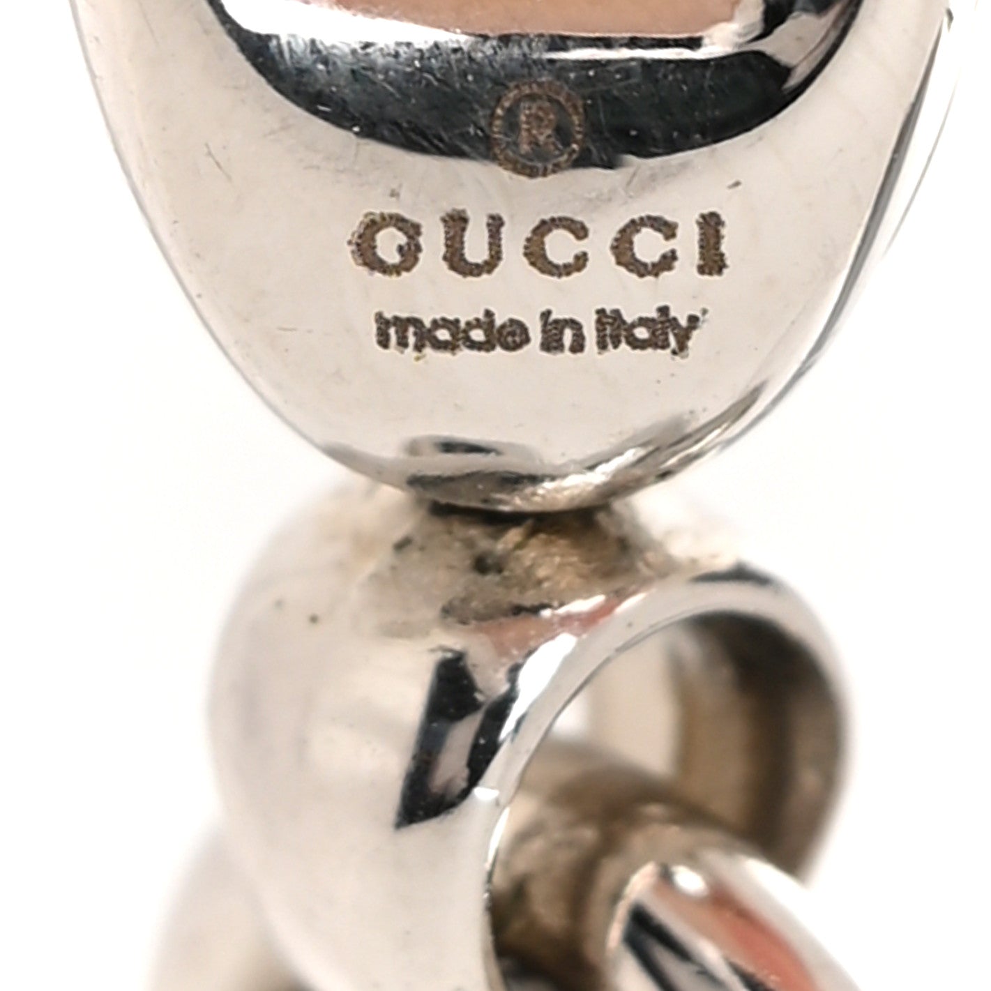 Gucci X BALENCIAGA Crystal Script Short Necklace Silver Gold 5 of 5