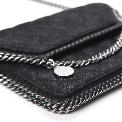 Stella McCartney Shaggy Deer Quilted Mini Falabella Crossbody Black 5 of 9