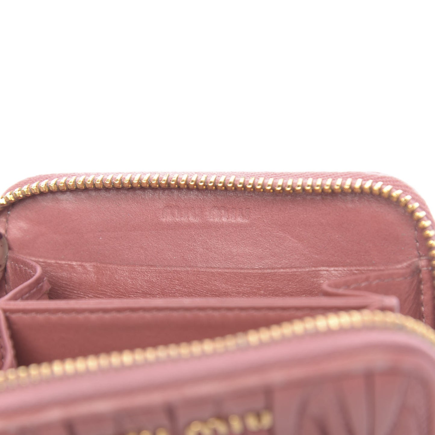 Nappa Matelasse Zip Around Compact Wallet Loto