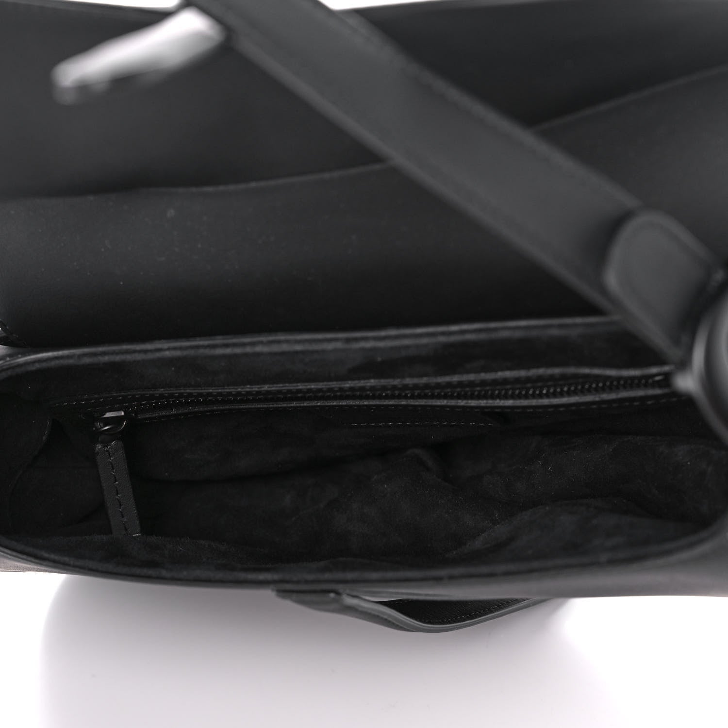Christian Dior Ultra Matte Calfskin Saddle Bag Black 5 of 12