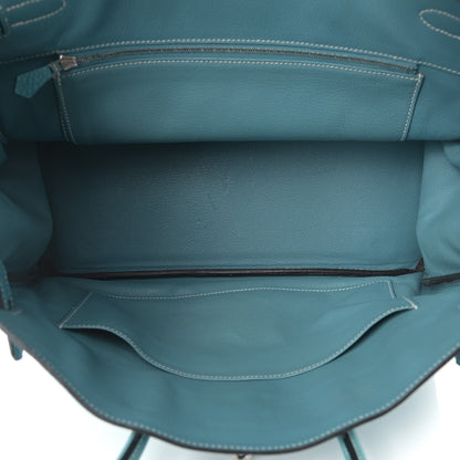 Hermes Togo Birkin 35 Blue Jean 4 of 23