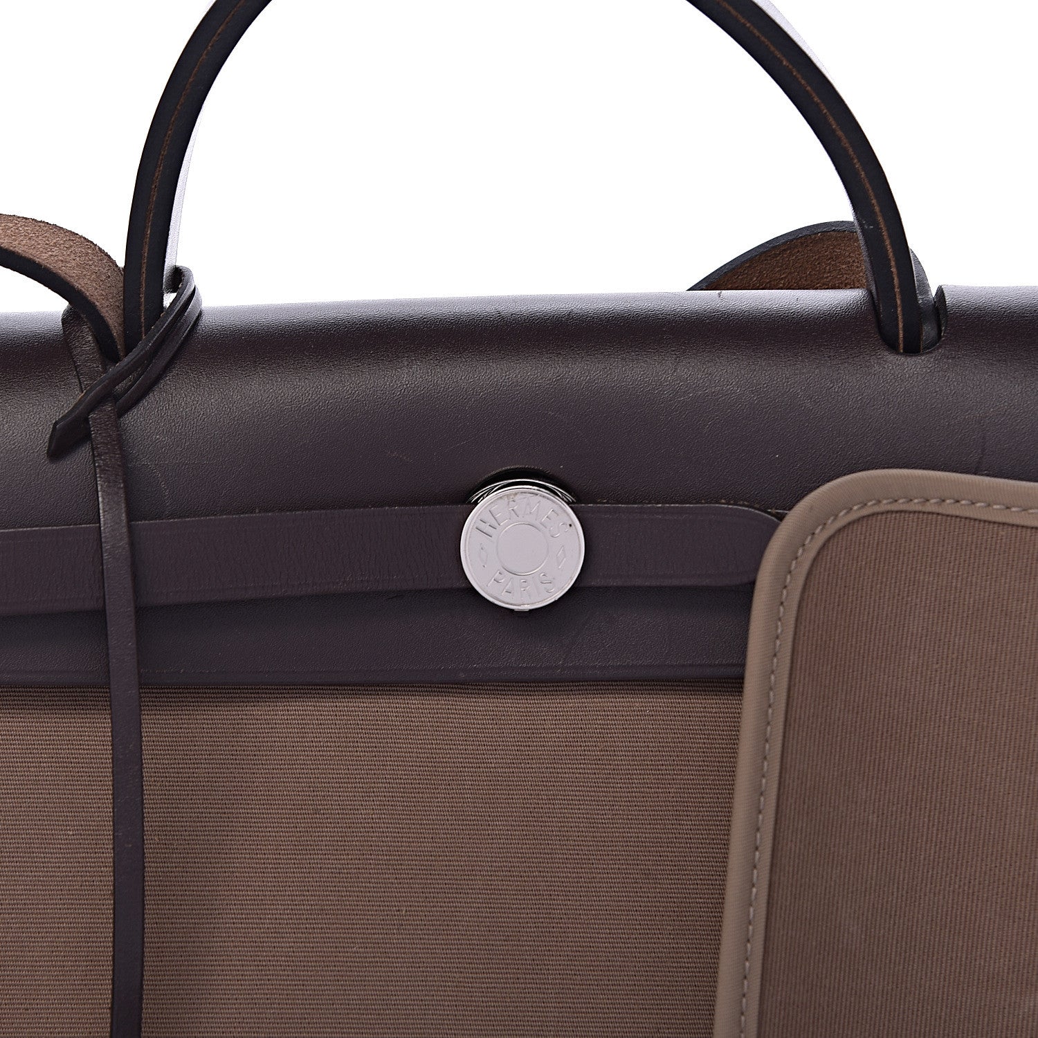 Hermes Vache Hunter Toile Herbag Zip 31 PM Etoupe Ebene 9 of 11