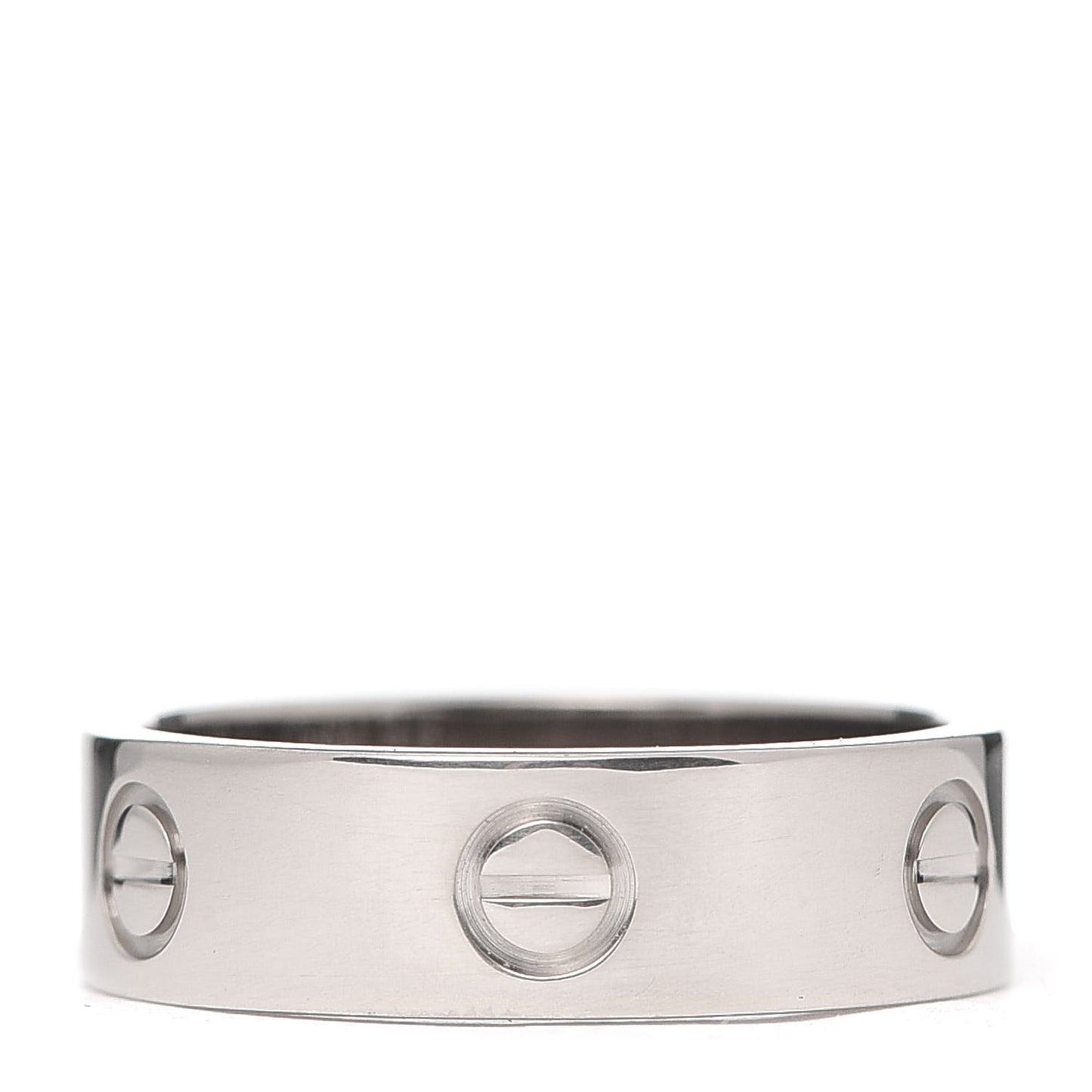 18K White Gold 5.5mm LOVE Ring 57 8