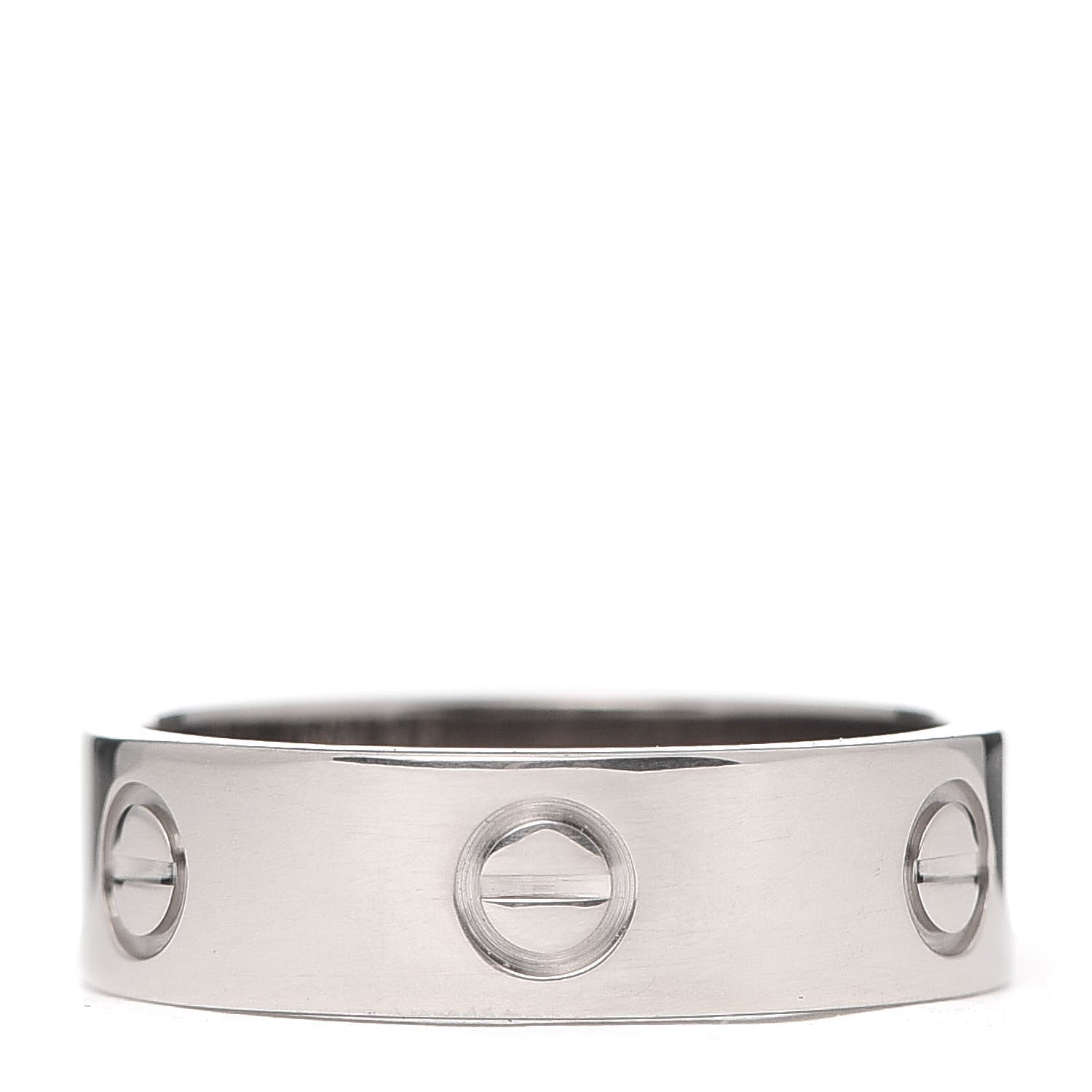 Cartier 18K White Gold 5.5mm LOVE Ring 57 8 3 of 4