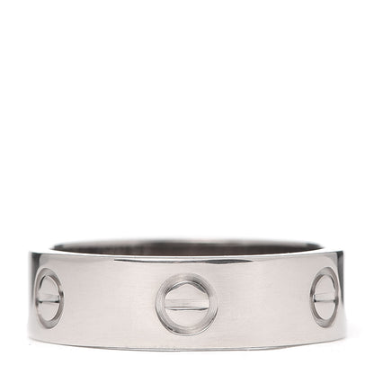 Cartier 18K White Gold 5.5mm LOVE Ring 57 8 3 of 4