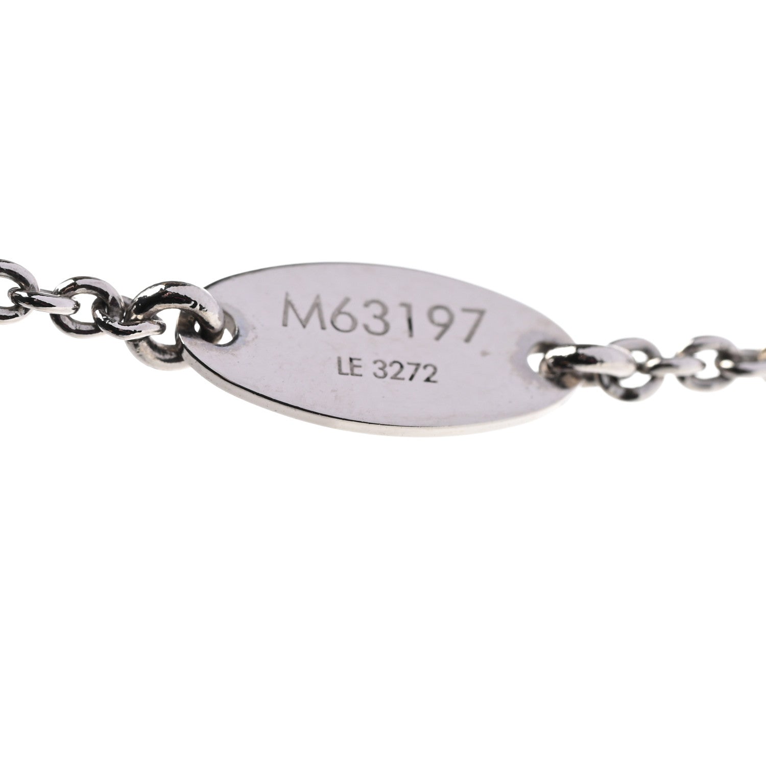 Louis Vuitton Metal Essential V Supple Necklace Silver 5 of 6