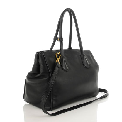 Prada Vitello Grain Tote Black 3 of 8