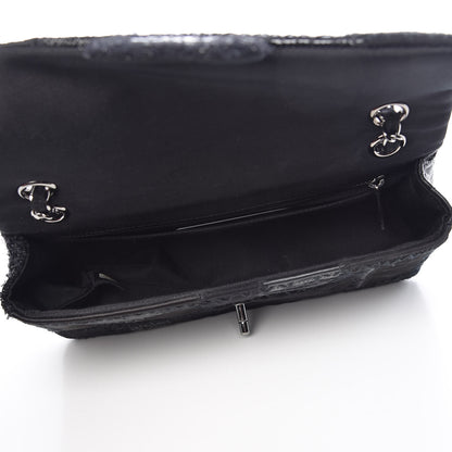 Chanel Tweed Patchwork Medium Single Flap Black 5 of 10
