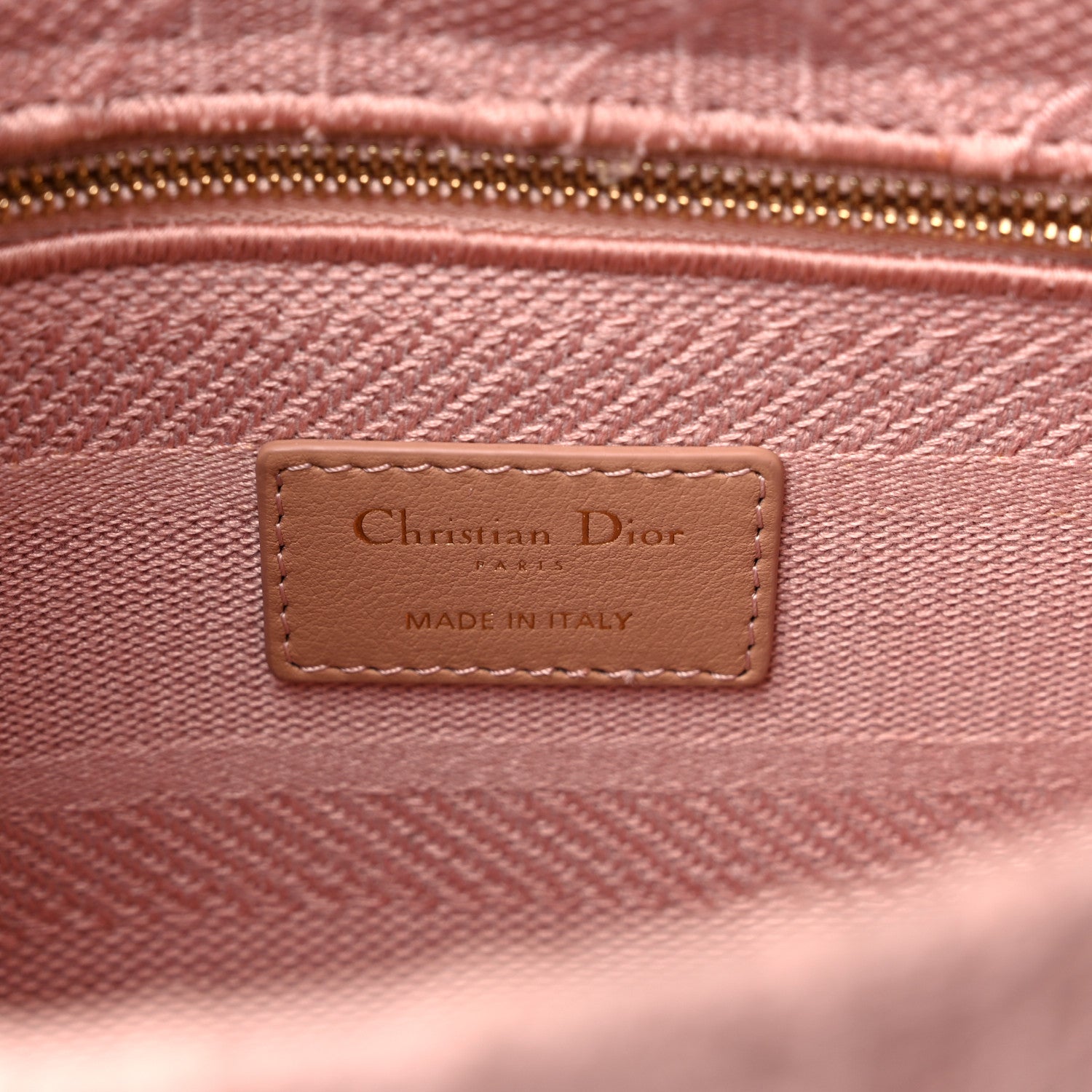 Christian Dior Canvas Embroidered Cannage Medium Lady D-Lite Pink 6 of 13