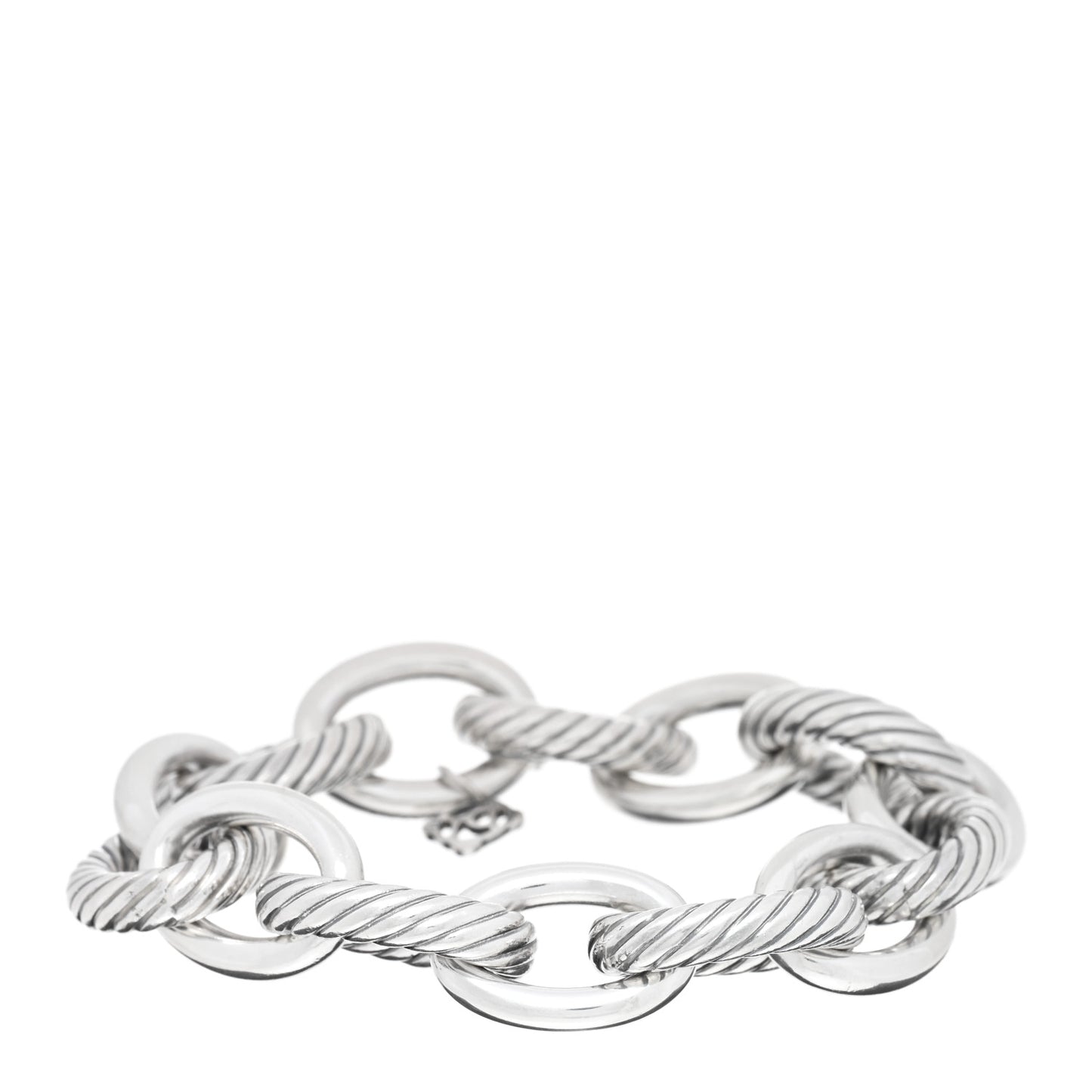 Sterling Silver 17mm Extra Large Oval Link Bracelet