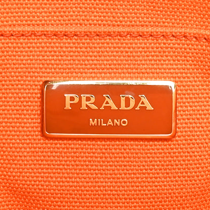 Prada Canapa Small Logo Tote Papaya 6 of 10