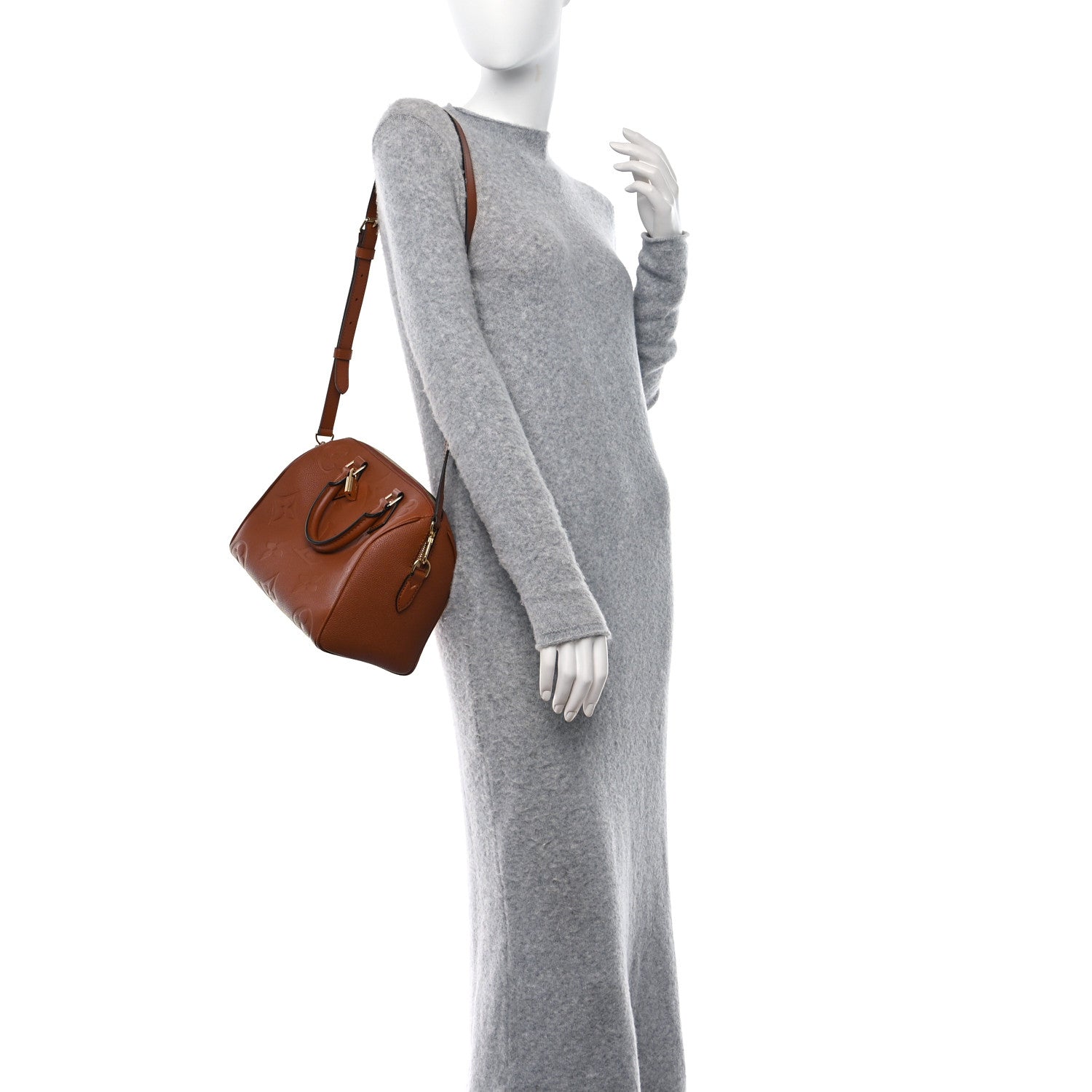 Louis Vuitton Empreinte Monogram Giant Speedy Bandouliere 25 Cognac 2 of 8