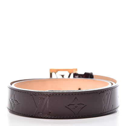 Louis Vuitton Vernis LV Frame Belt 90 36 Amarante 3 of 11