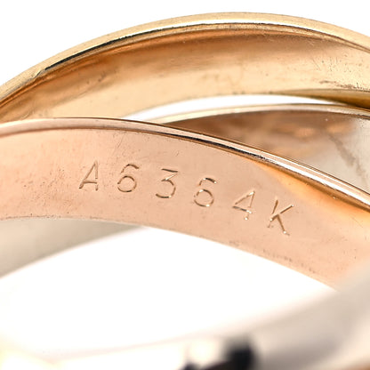 Cartier 18K Pink Yellow White Gold Classic Les Must De Cartier Trinity Ring 50 5.25 4 of 6