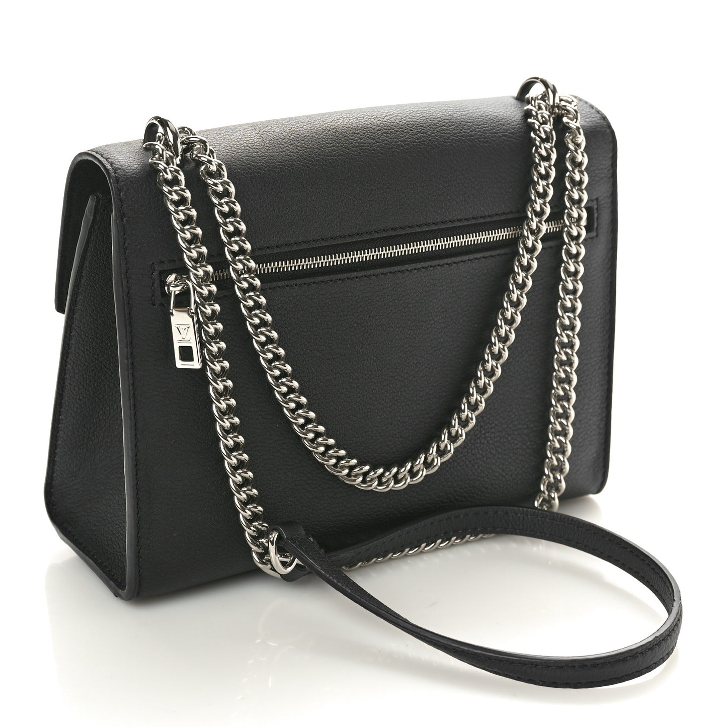 Soft Calfskin Mylockme Chain Bag BB Black
