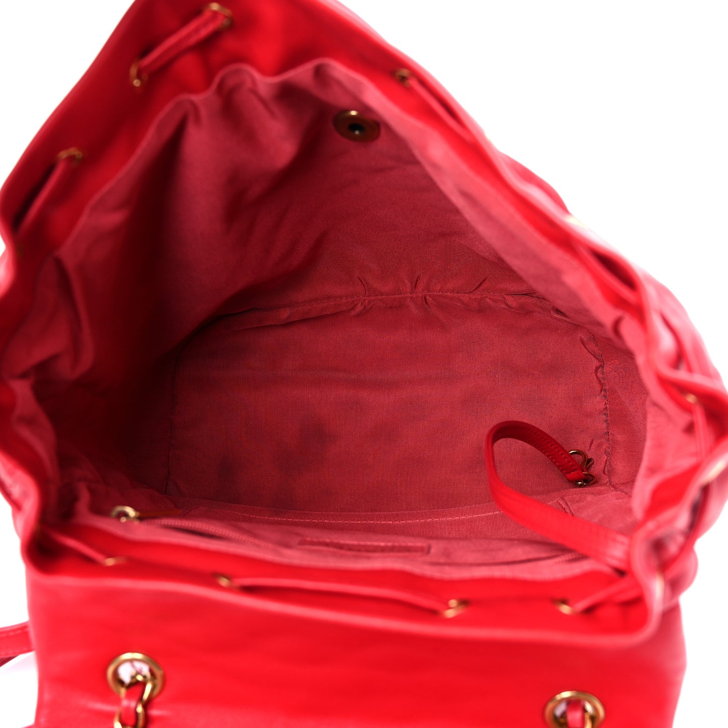 Lambskin Quilted Large Urban Spirit Backpack Red