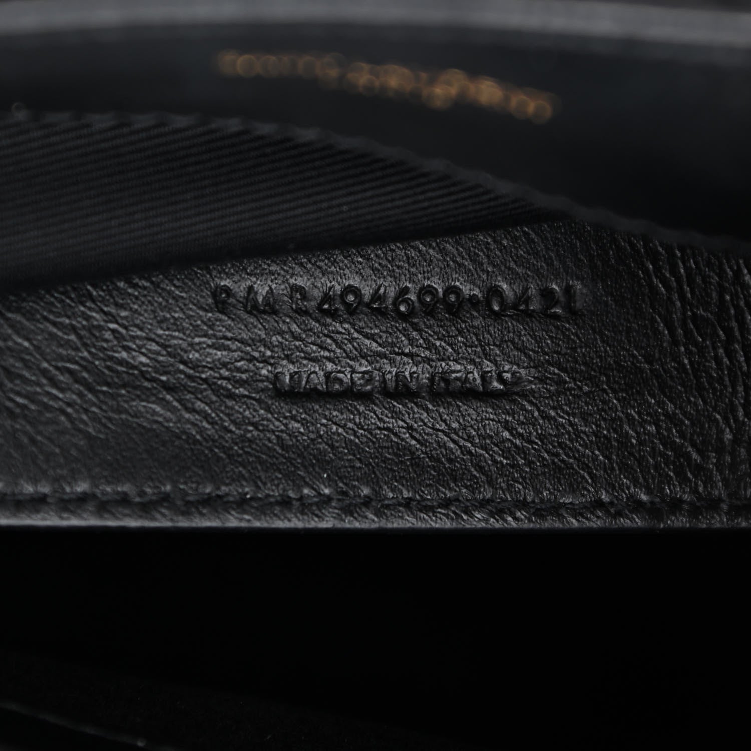 Saint Laurent Calfskin Y Quilted Monogram Small Loulou Chain Satchel Black 7 of 9