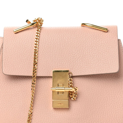 Chloe Grained Lambskin Drew Shoulder Bag Cement Pink 11 of 11