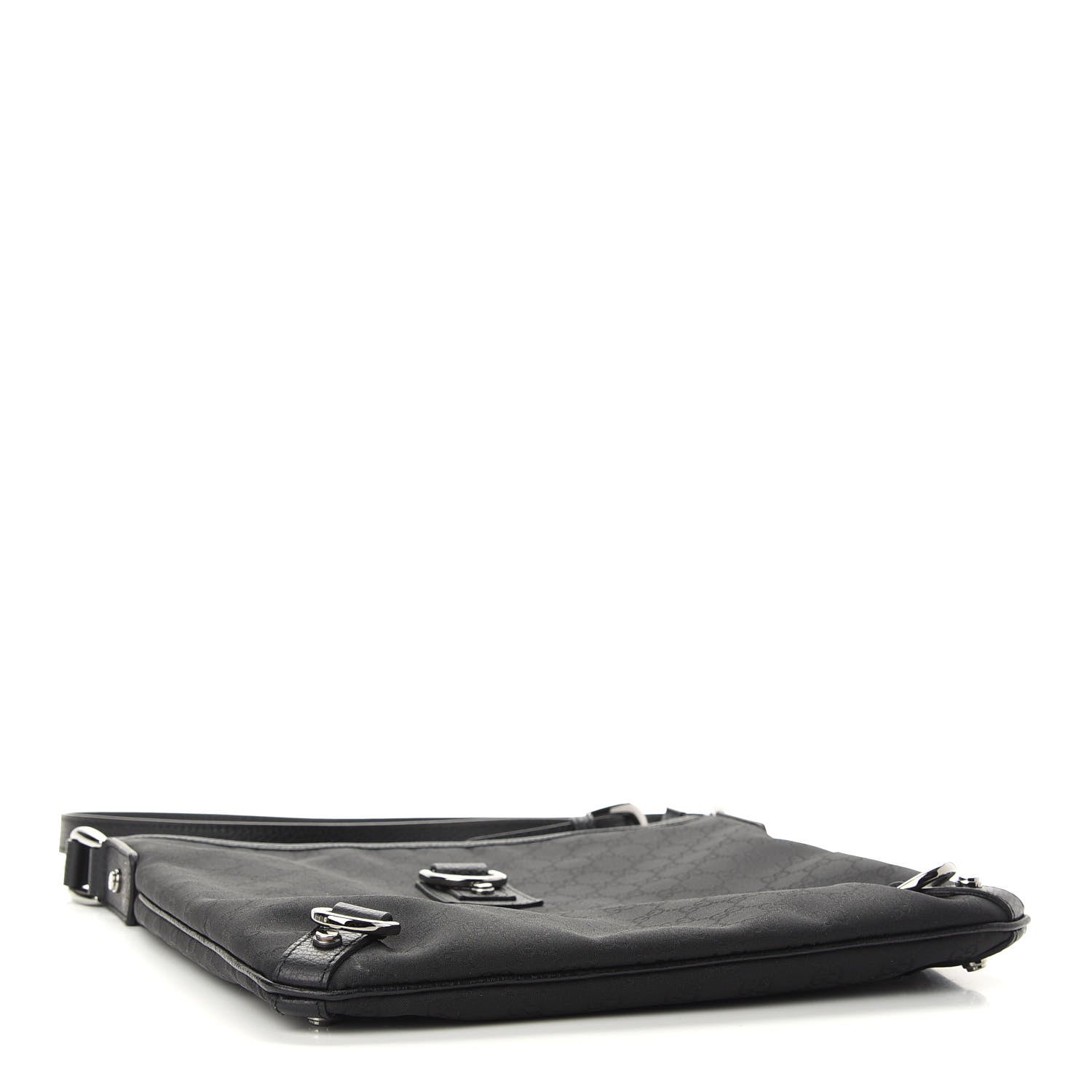 Gucci Nylon Monogram Abbey Messenger Bag Black 3 of 8