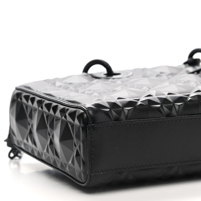 Christian Dior Calfskin Cannage Diamond Medium Lady D-Joy Black 8 of 10
