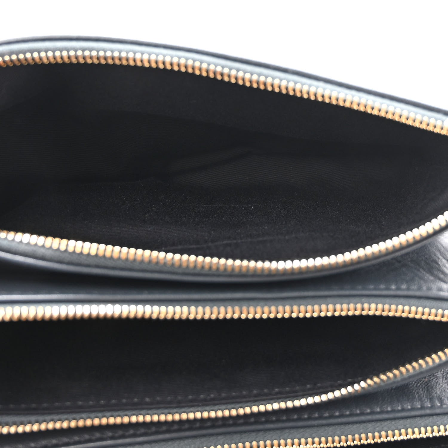 Saint Laurent Lambskin Diamond Quilted Monogram Angie Chain Bag Dark Smog 6 of 12