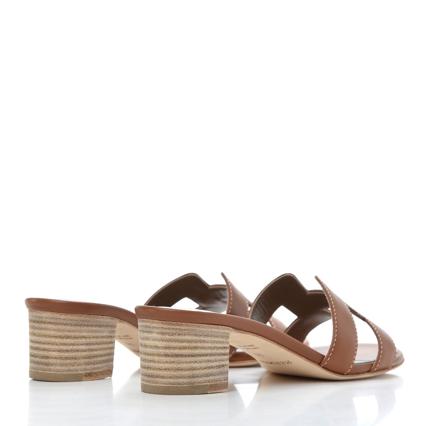 Calfskin Oasis Sandals 36 Gold