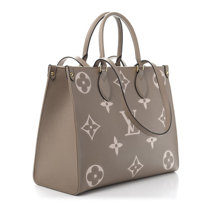 Louis Vuitton Empreinte Monogram Giant Onthego MM Tourterelle Creme 4 of 11