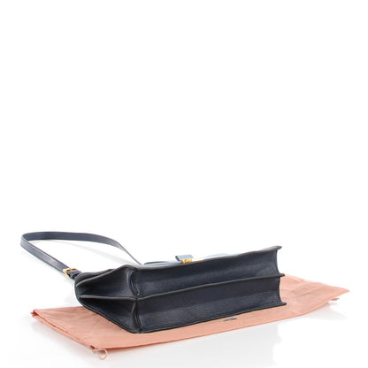 Miu Miu Goatskin Bandoliera Madras Bi-Color Shoulder Bag Cielo Baltico 4 of 9