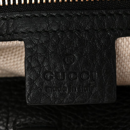 Gucci Pebbled Calfskin Medium Soho Chain Shoulder Bag Black 6 of 11