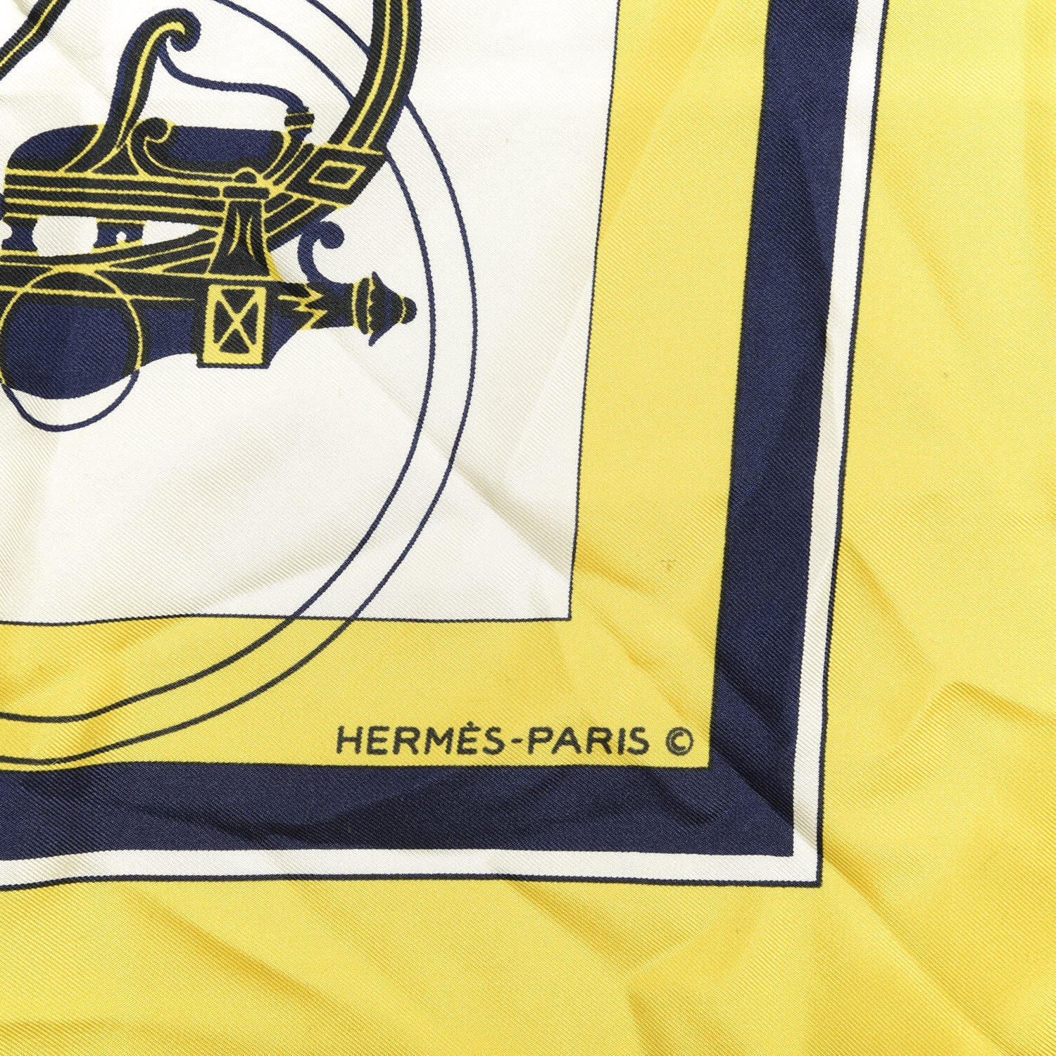 Hermes Silk Ex Libris Scarf 90 2 of 2