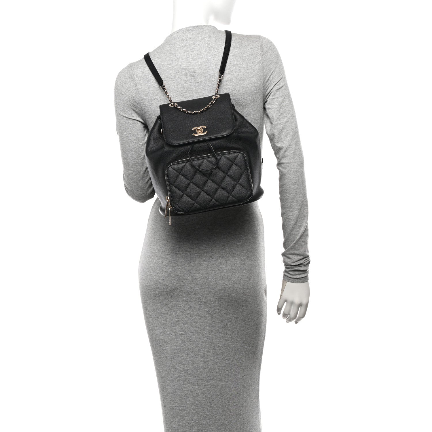Chanel Caviar Quilted Business Affinity Backpack Black 2 of 11